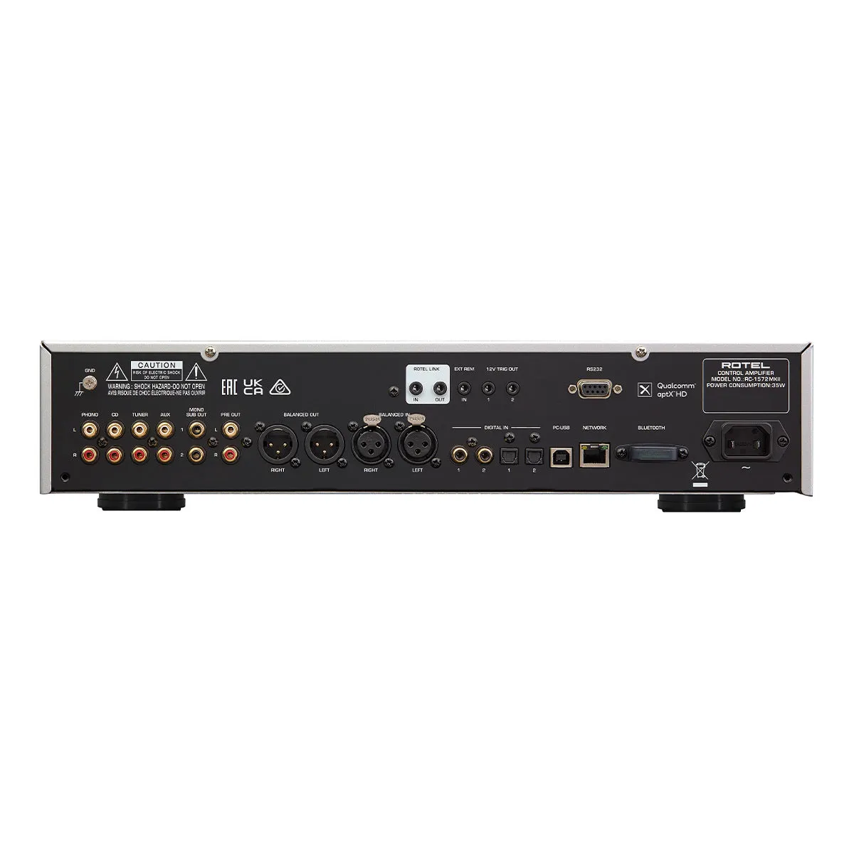 Rotel RC-1572MKII Preamplifier (Silver)