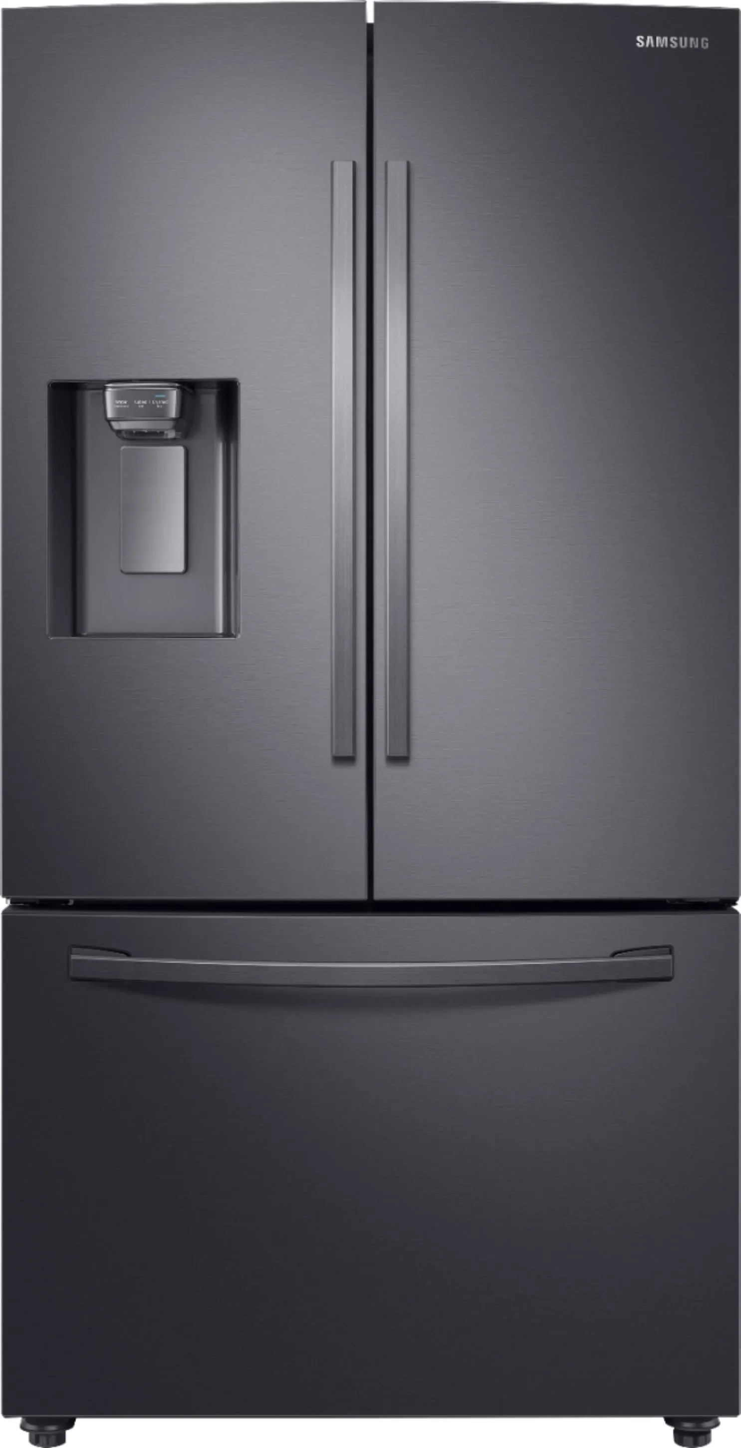 Samsung - 28 Cu. Ft. French Door Fingerprint Resistant Refrigerator with CoolSelect Pantry™ - Black stainless steel