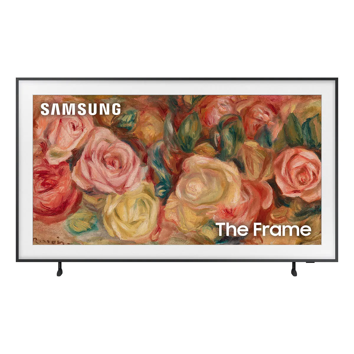 Samsung LS03D 85" The Frame QLED 4K HDR Smart TV with Slim-Fit Wall Mount (2024) and HW-LS60D Music Frame Bluetooth Speaker with Wall Mount