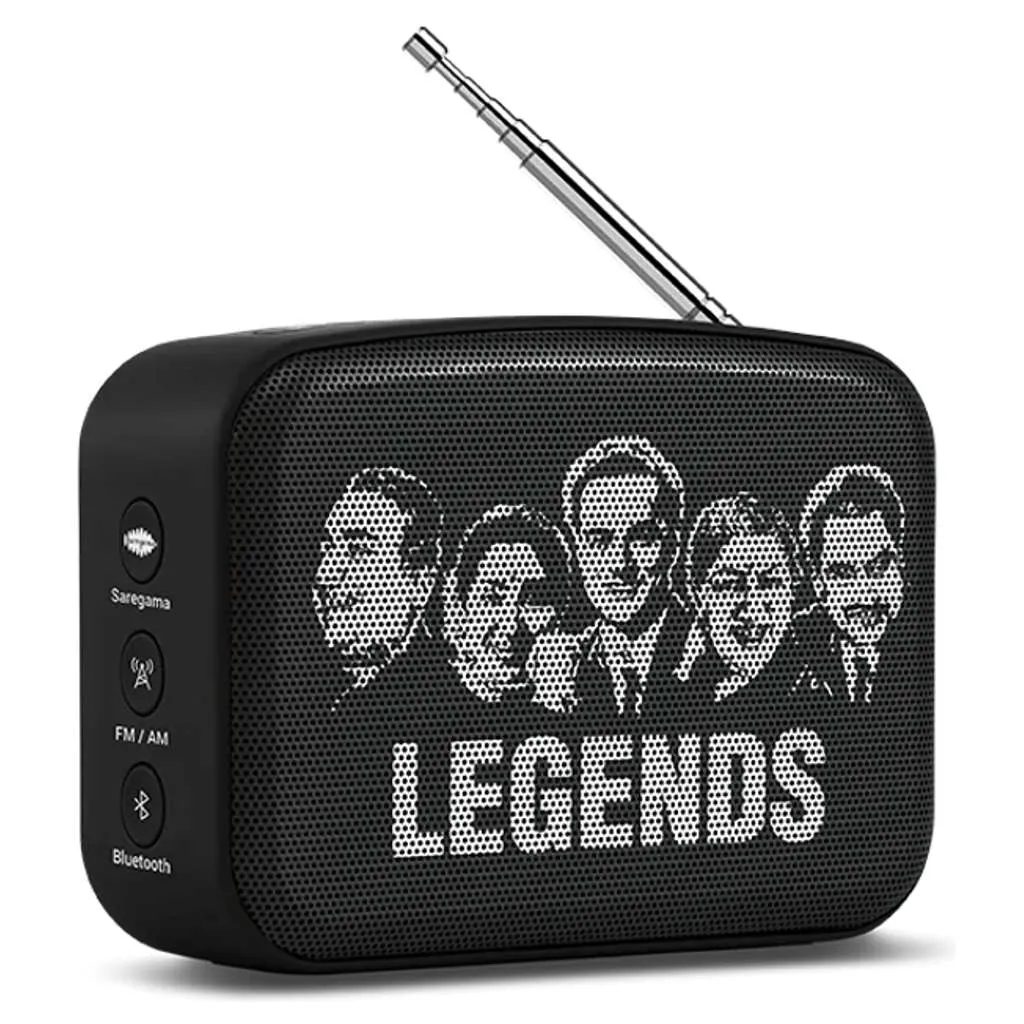 Saregama Carvaan Mini 2.0 Portable Bluetooth Speaker With Hindi Songs Moonlight Black SCM04/MR0004