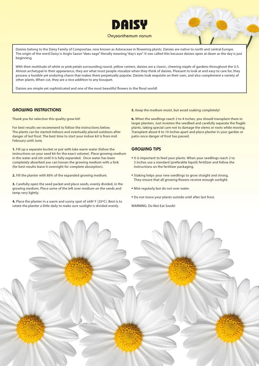 Seed Kits Flowers