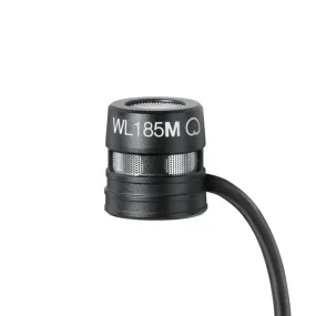Shure WL185m Cardioid Lavalier Microphone with TA4F Termination (Black)