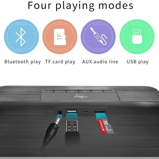 Super Bass Bluetooth Speaker With FM Radio