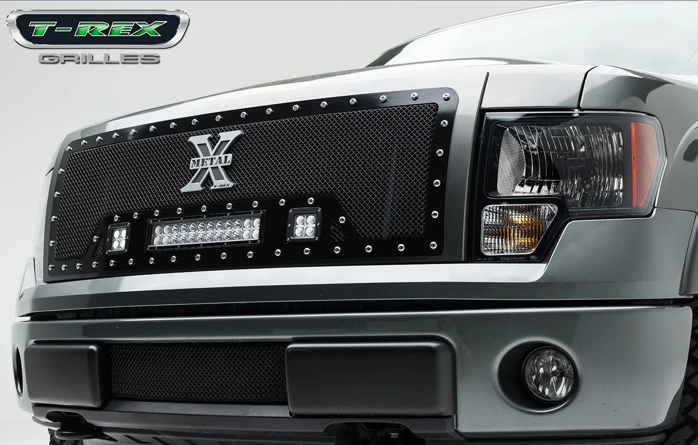 T-REX Torch Series, 1 Piece Insert Grilles - Requires Drilling or Cutting - 2009-2012 F150