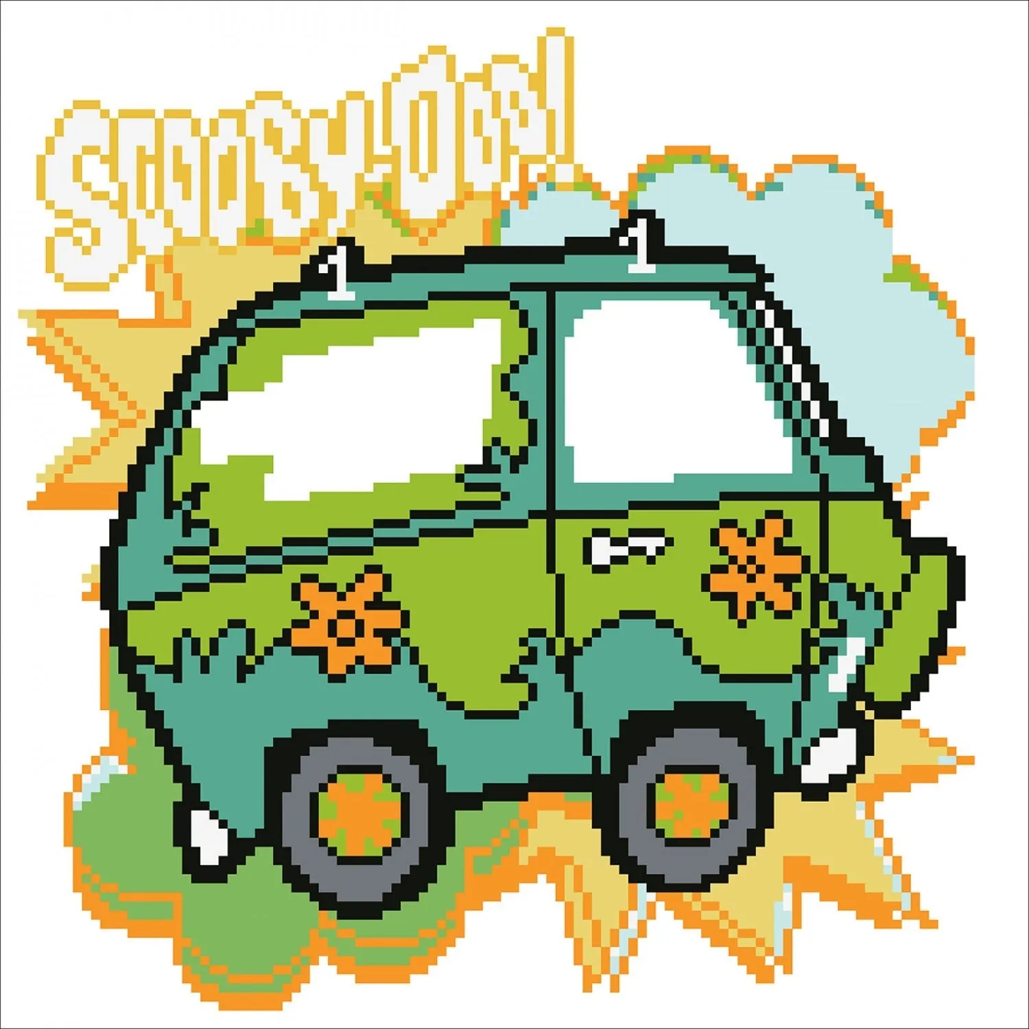 The Mystery Machine Diamond Painting Kit 12.6in x 12.6in
