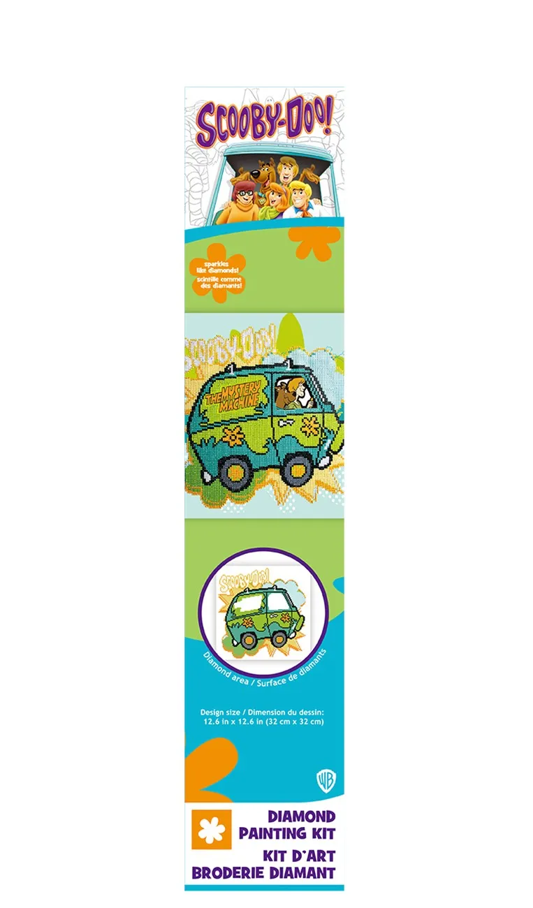 The Mystery Machine Diamond Painting Kit 12.6in x 12.6in