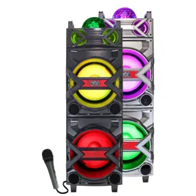 TOPTECH GALAXY-210 2X12" Compact Wireless Speaker with Disco Ball and LED Light Show