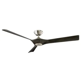 Torque 58" Ceiling Fan in Brushed Nickel & Ebony