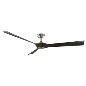 Torque 70" Ceiling Fan in Brushed Nickel & Ebony