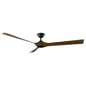 Torque 70" Ceiling Fan in Matte Black & Distressed Koa