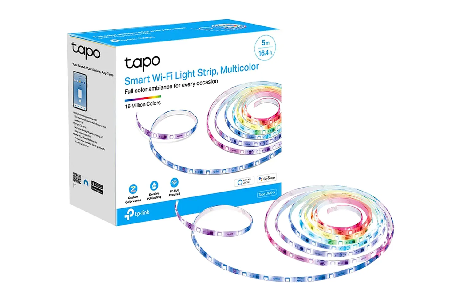 TP-Link 5m Smart Wi-Fi Light Strip Suitable For Outdoor Use | Multicolour