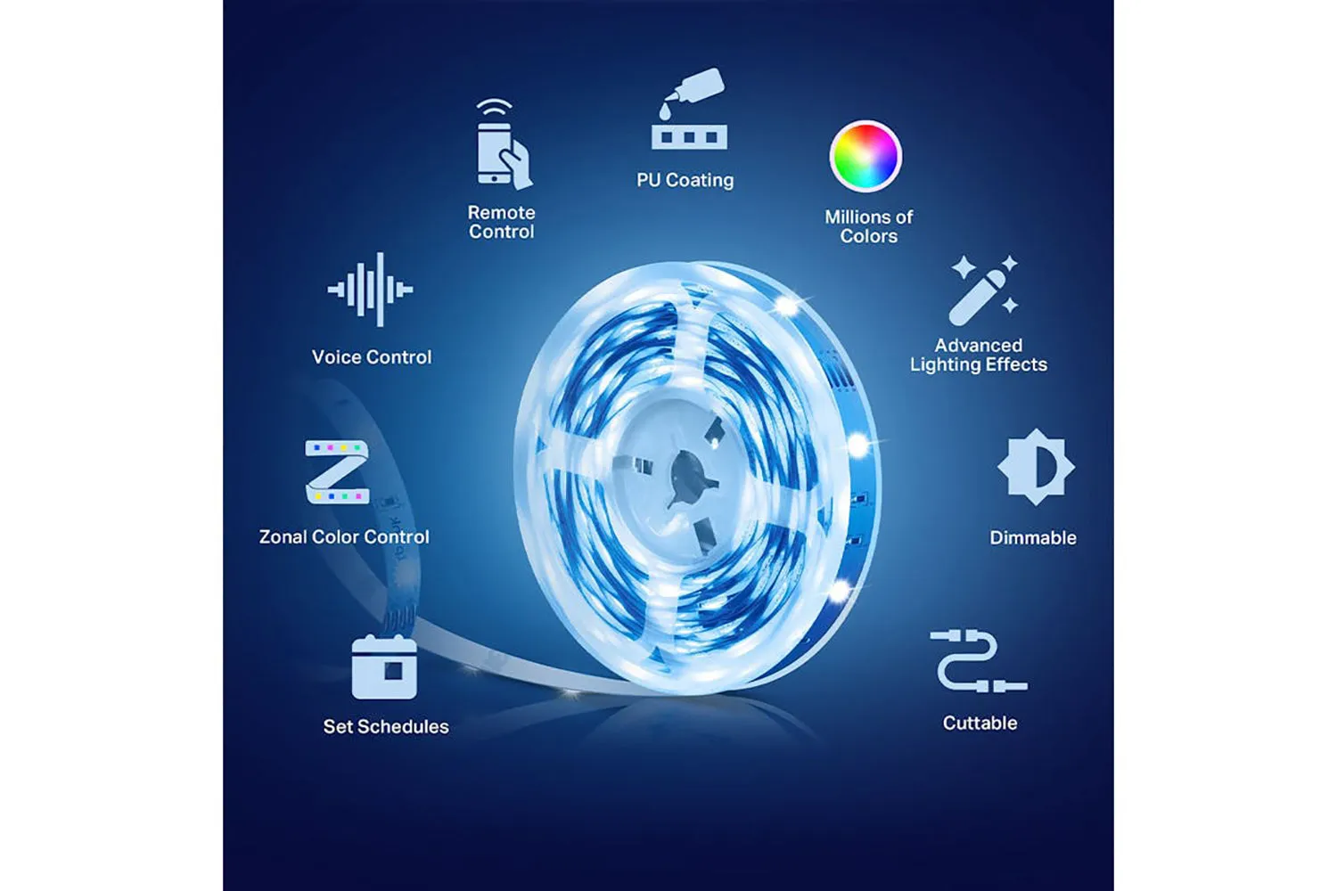 TP-Link 5m Smart Wi-Fi Light Strip Suitable For Outdoor Use | Multicolour