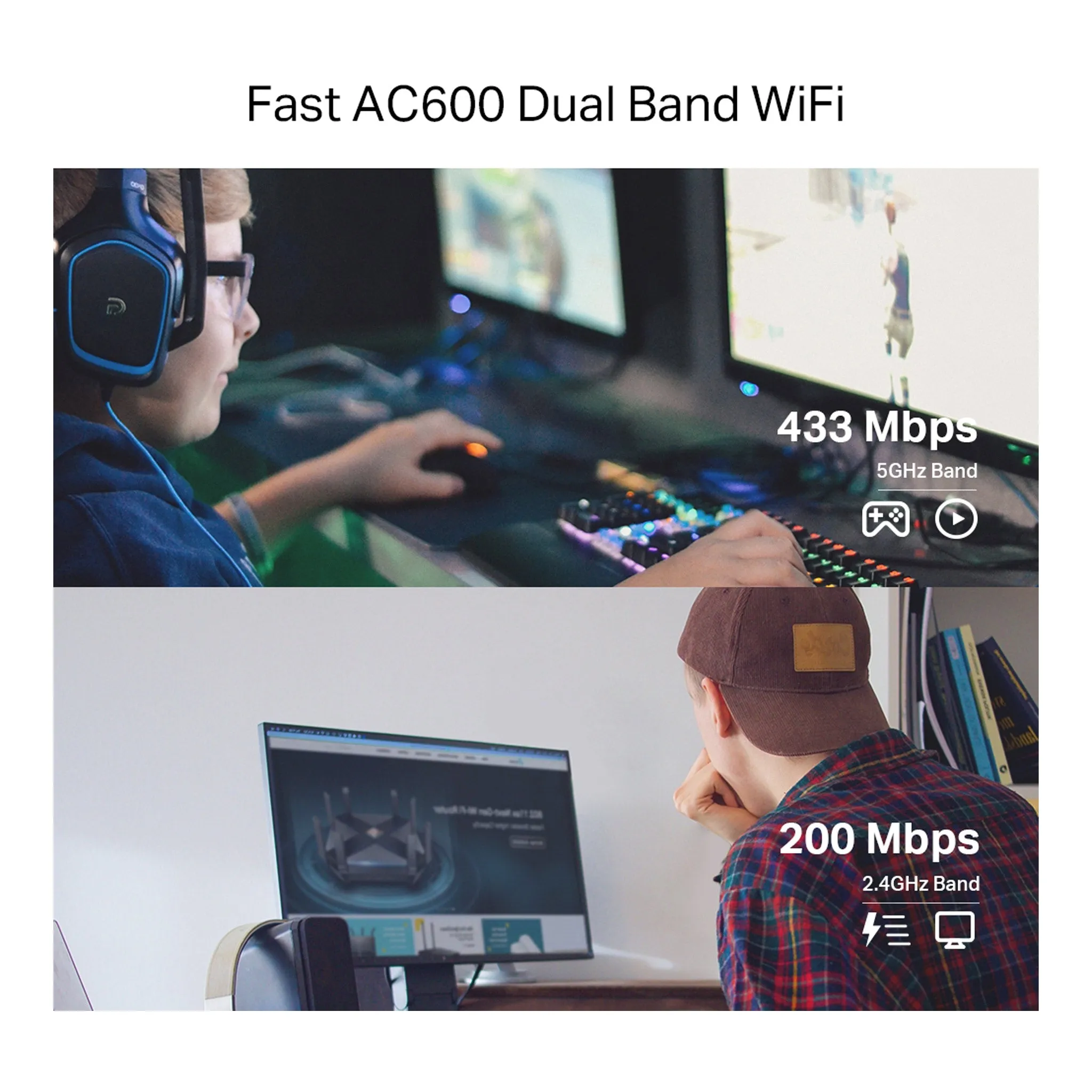 TP-Link ARCHERT2E AC600 Wireless Dual-Band PCIe Adapter