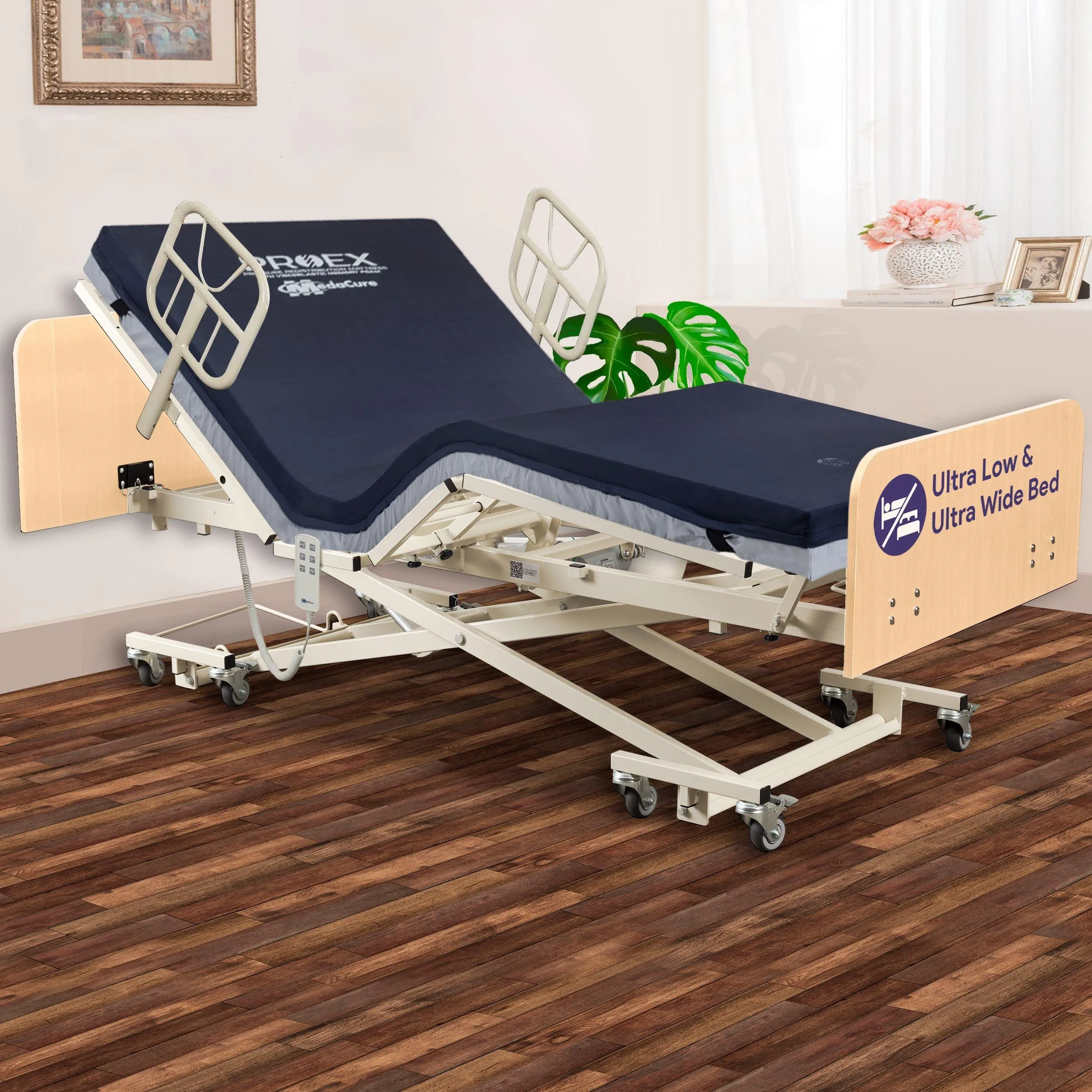 Ultra Low and High Adjustable Electric Hospital Bed