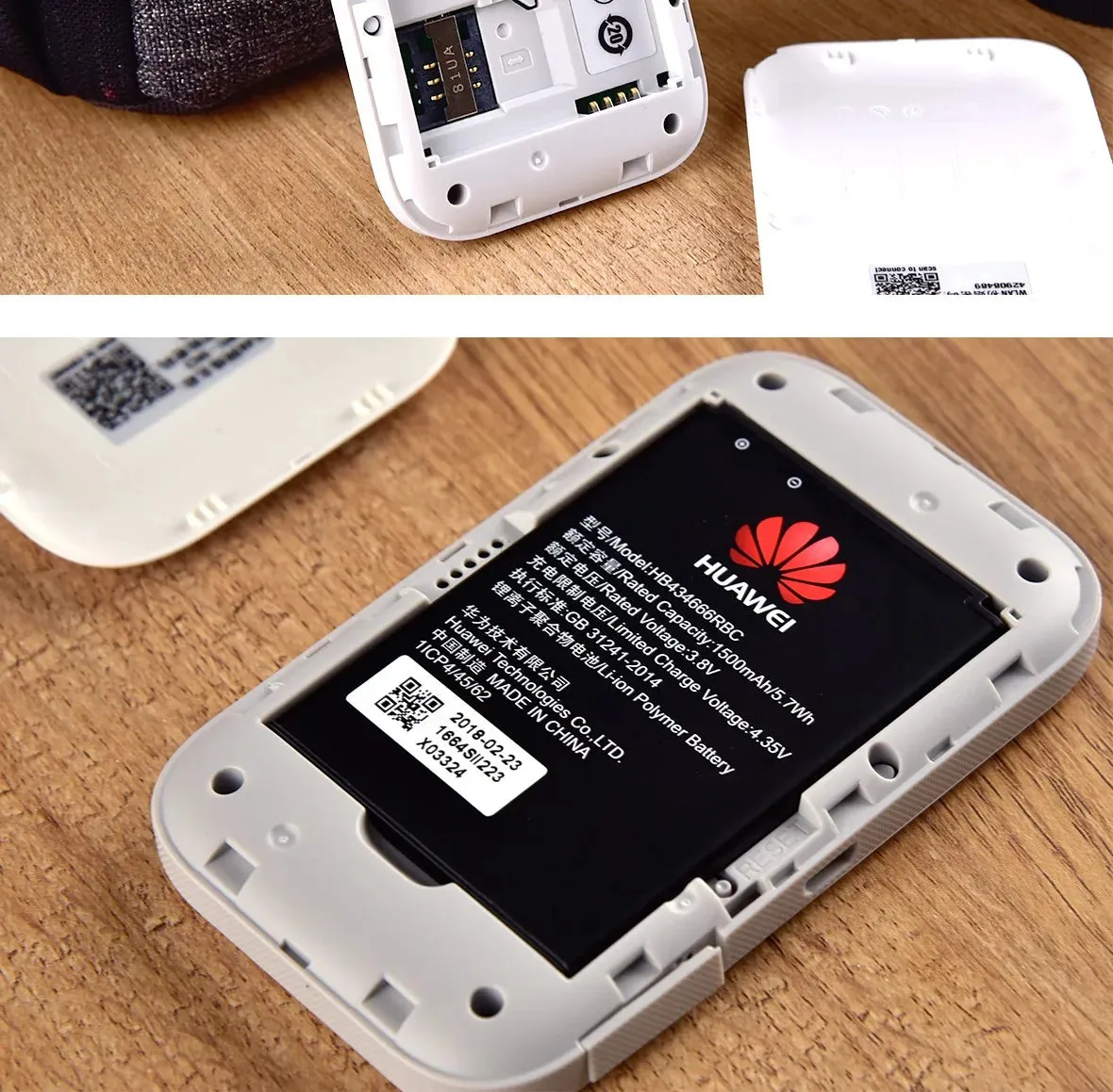 Unlocked Huawei E5573s-856 4G Mobile WiFi Router – 150Mbps Dongle with USB & Antenna Support for Portable Wireless Internet