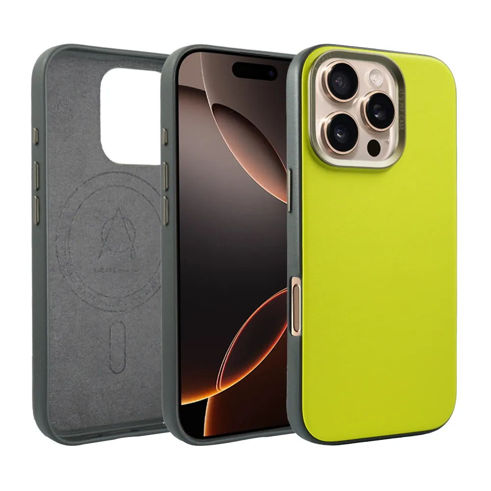 Vegan Leather Case For iPhone 16 Series - Brown