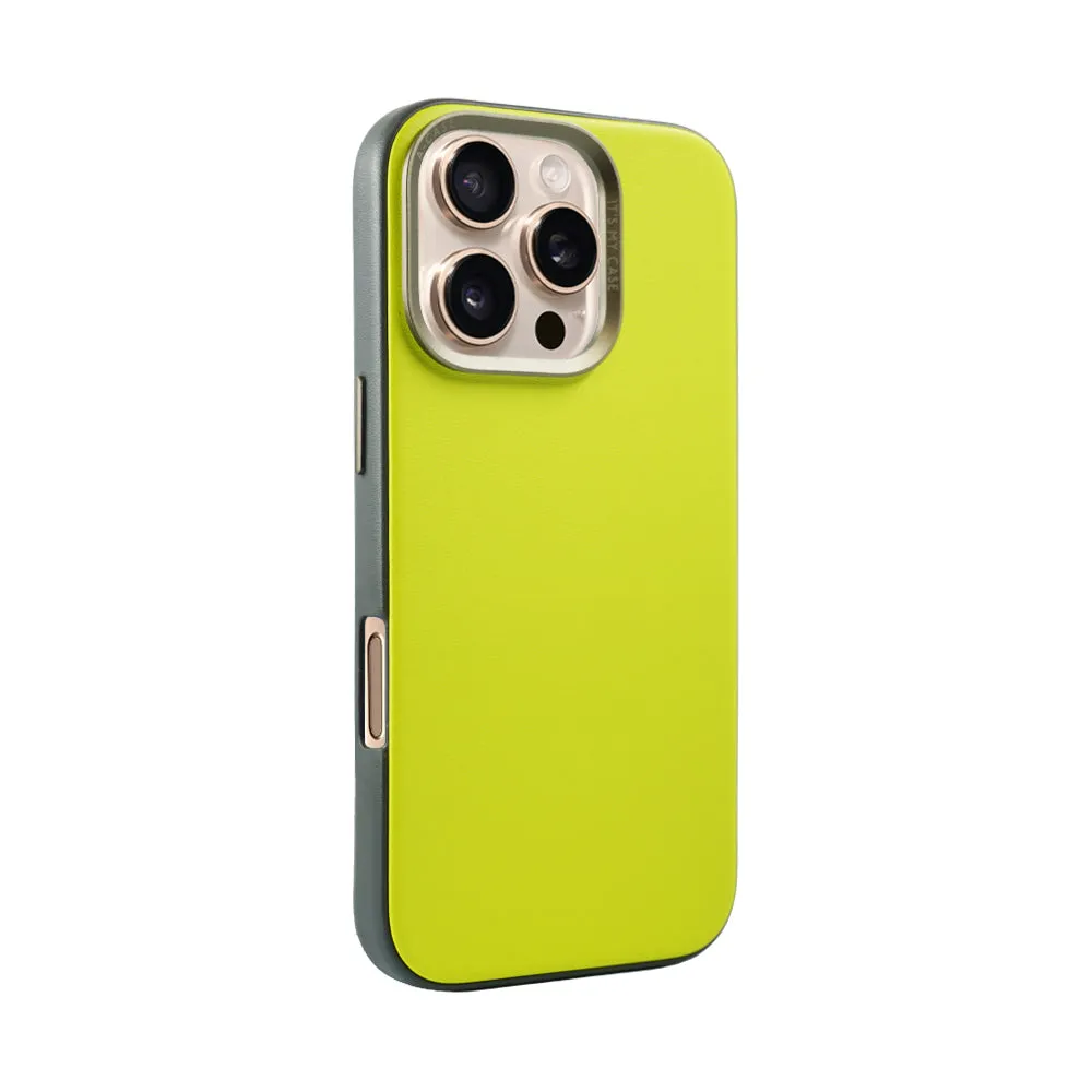 Vegan Leather Case For iPhone 16 Series - Brown