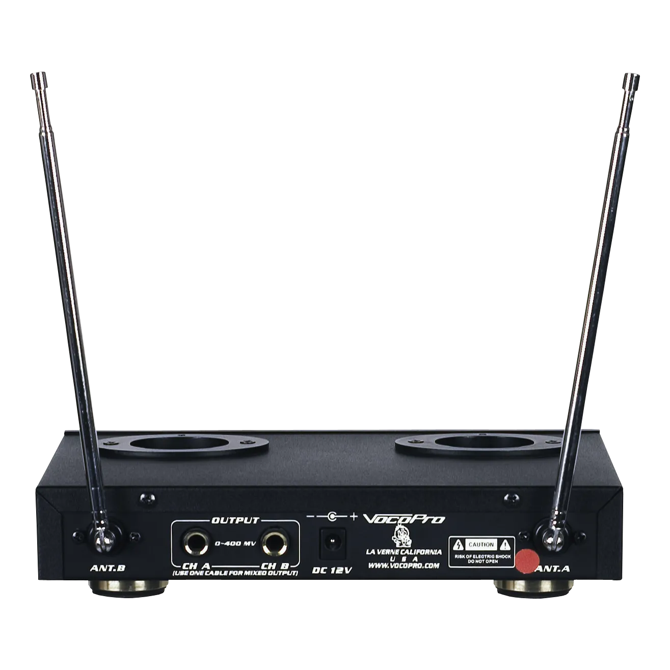 VocoPro VHF-3300 Dual Wireless Rechargeable Mic System