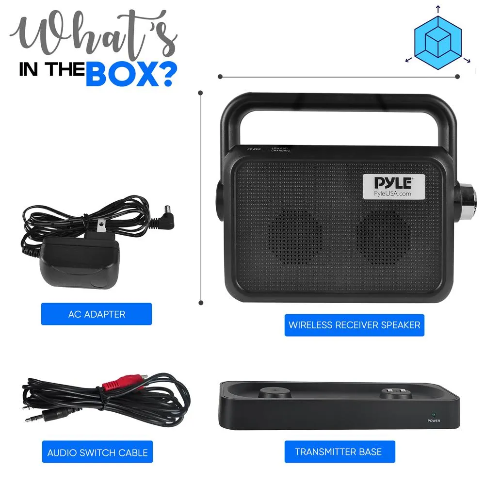 Wireless Tv Speaker Transmitter & Receiver - Comfort Hearing System
