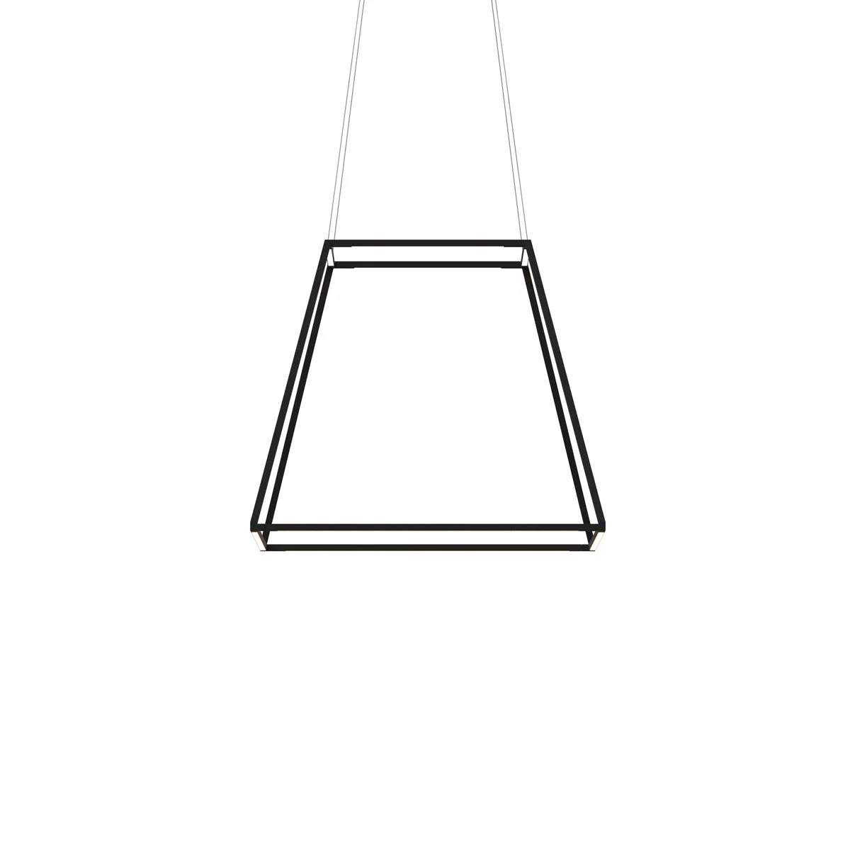 Z-Bar Rise Medium Square Pendant