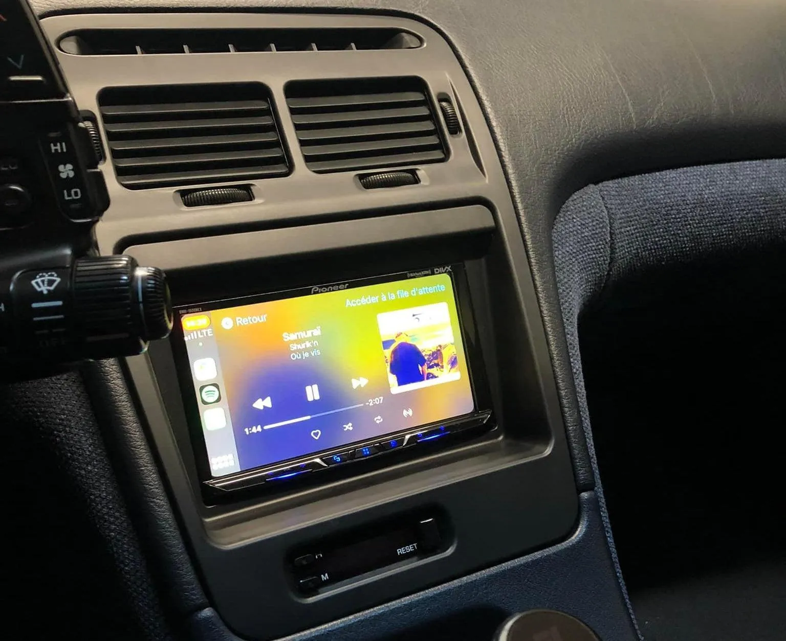 ZSPEC LHD Double-Din Radio Bezel w/Brackets for '90-99 Nissan Z32 300zx